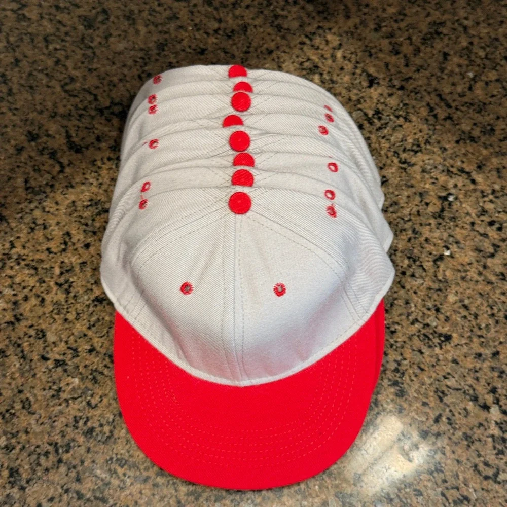 Vtg Blank Tournament Headwear Pro Model Hat 6 7/8 Gray Made in USA - Lot of 8